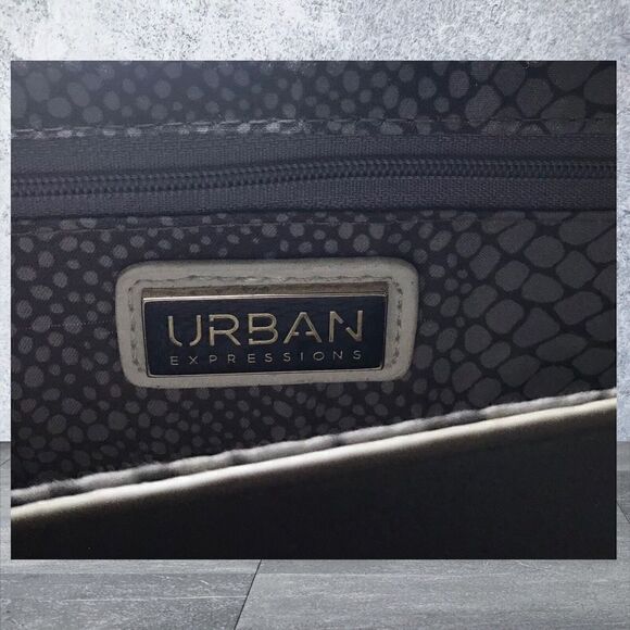 Urban Expressions Daniela Crossbody Bag Purse Adjustable Snakeskin - Picture 4 of 6